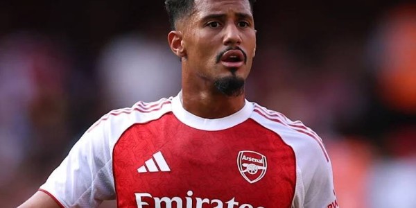 阿森纳后卫萨利巴最新伤情出炉，脚踝扭伤预计缺阵一个月